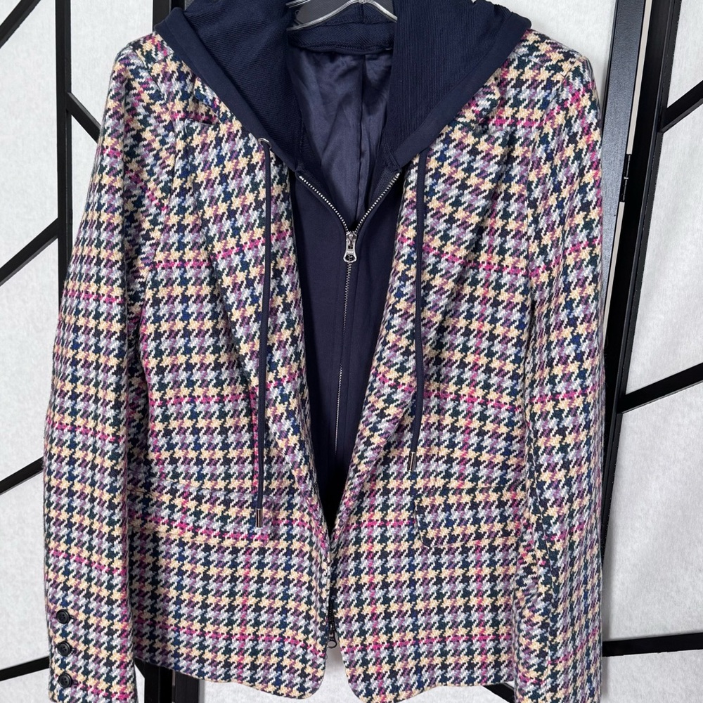 Anthropologie Multicolor Houndstooth “Dickie” Blazer